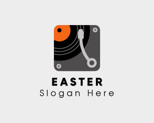 Music Label - Record Player App logo design