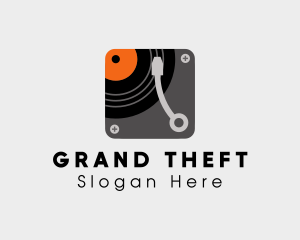 Musical - Record Player App logo design