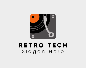 Record Player App logo design