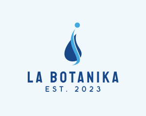 Water Supply - Water Droplet Letter I logo design