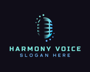 Singing - Podcast Mic Studio logo design