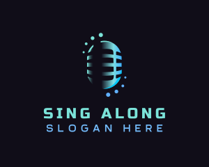 Karaoke - Podcast Mic Studio logo design