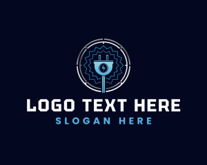 Industrial - Electrical Power Plug logo design