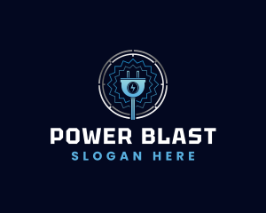 Electrical Power Plug logo design