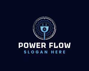 Electrical Power Plug logo design