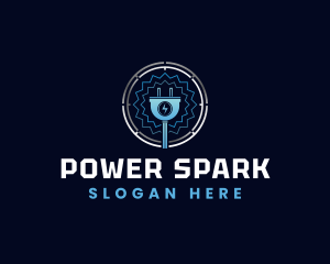 Electrical Power Plug logo design