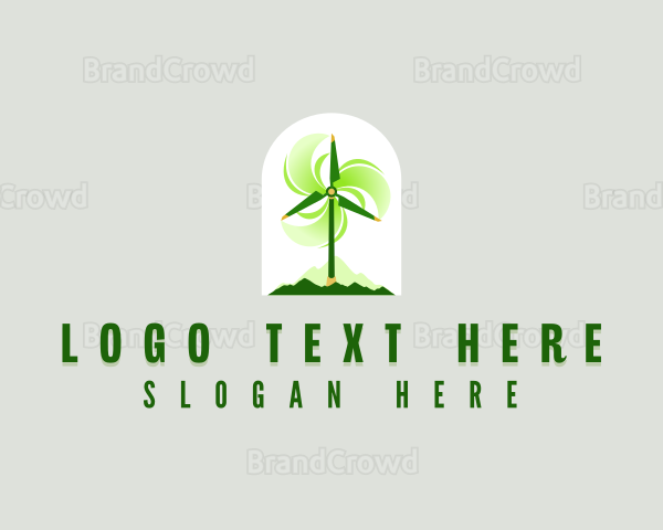 Sustainable Windmill Propeller Logo