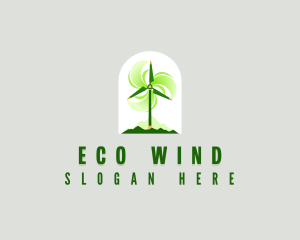 Sustainable Windmill Propeller logo design