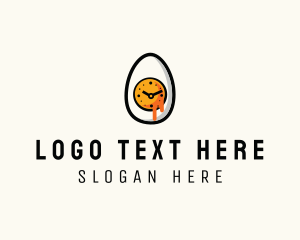 Hour - Breakfast Egg Clock logo design