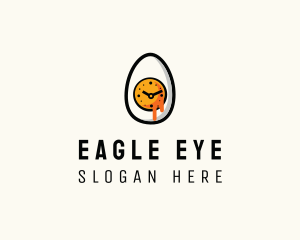 Egg Clock Time logo design