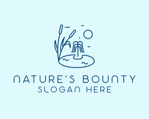 Nature Swamp Lake logo design