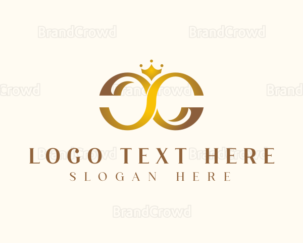 Elegant Crown Letter C Logo