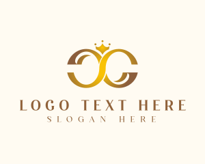 Company - Elegant Crown Letter C logo design