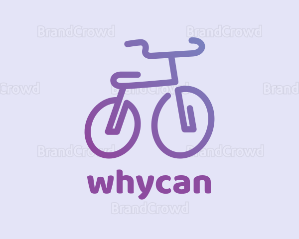 Gradient Bicycle Bike Logo