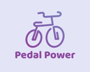 Bike - Gradient Bicycle Bike logo design
