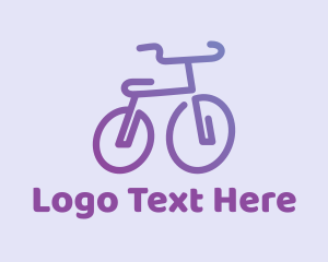 Gradient Bicycle Bike Logo