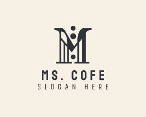 Fashion Suit Boutique Letter M logo design