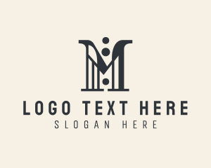 Lettermark - Fashion Suit Boutique Letter M logo design