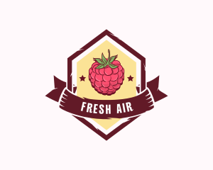 Raspberry Fruit Market logo design