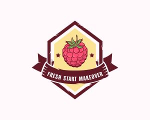 Raspberry Fruit Market logo design