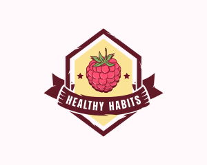 Raspberry Fruit Market logo design