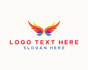 Memorial - Angel Holy Wings logo design