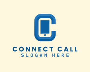 Mobile Phone Communication logo design