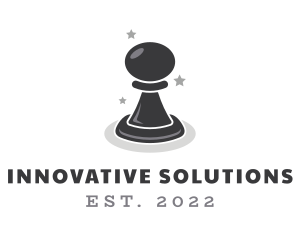 Black - Pawn Chess Strategist logo design