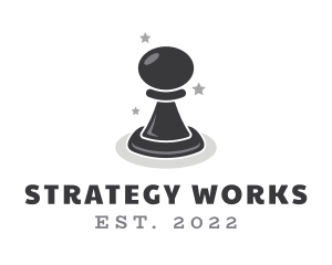 Pawn Chess Strategist logo design