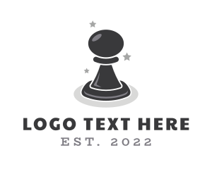 Black - Pawn Chess Strategist logo design