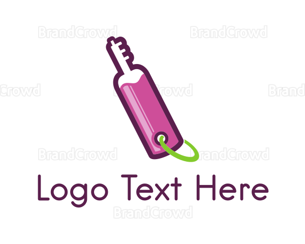 Wine Bottle Key Logo