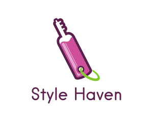 Wine Bottle Key Logo