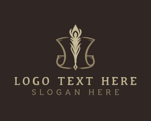 Quill - Feather Quill Script logo design