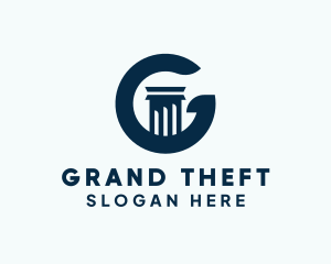 Financial - Finance Column Firm Letter G logo design