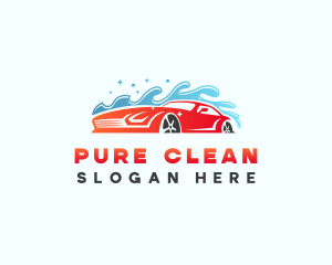 Auto Wash Clean logo design