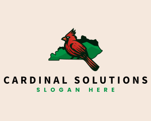 Kentucky Cardinal Bird logo design