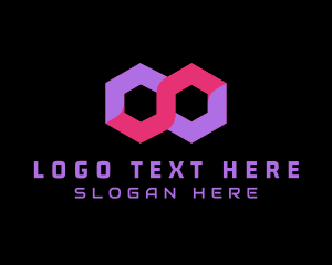 Gamer - Cyber Infinity Loop logo design