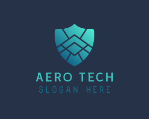 Tech Cyber Shield logo design