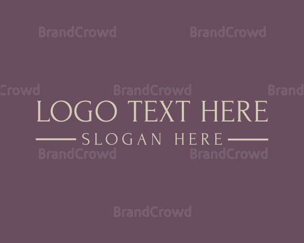 Golden Luxury Wordmark Logo