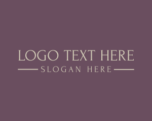 Restaurant - Golden Luxury Wordmark logo design