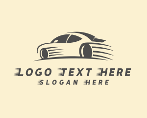 Fast Racing Car Logo