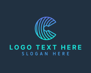 Textile - Interior Design Letter C logo design