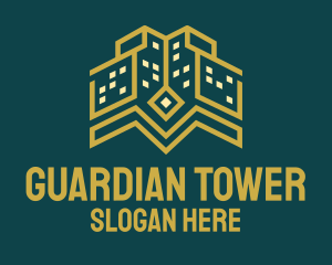 Golden Tower Building logo design