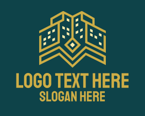Mortgage - Golden Tower Building logo design