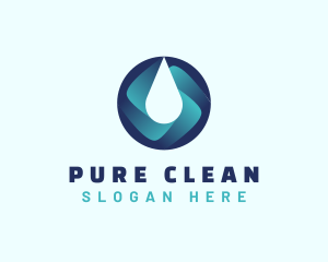 Purified Water Supply logo design