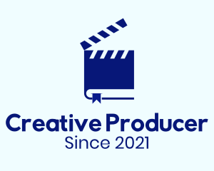 Blue Book Clapboard logo design