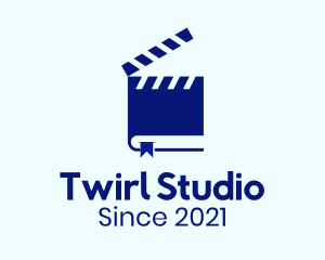 Blue Book Clapboard logo design