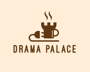 Castle Coffee Plug  logo design