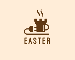 Mug - Castle Coffee Plug logo design