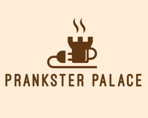 Castle Coffee Plug  logo design